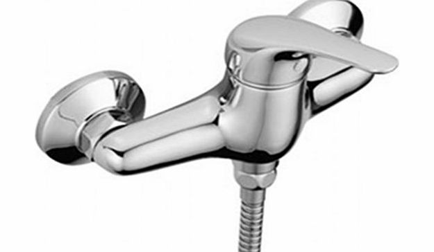 Modern Chrome Wall Mounted Manual Shower Mixer Valve Bathroom Tap RUBY