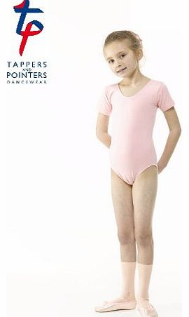 Girls Cotton Short Sleeve Ballet/Dance Leotard - RAD (Pale Pink, 4-5 years)