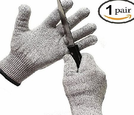 Taps UK Level 5 Hand Protection Cut Resistant Work Gloves, Kitchen Glove/Food Grade Safety Gloves/Builder Gloves, One Pair