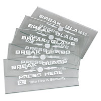 Fire Alarm Breakglass Spare Glass Pack of 5
