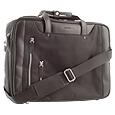 Leather and Microfiber Laptop Briefcase