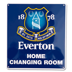 Everton Changing Room Sign (22cm x 25cm)
