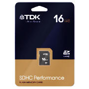 TDK 16GB SDHC Performance Memory Card