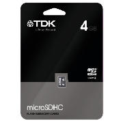 TDK 4Gb SDHC Micro Memory Card