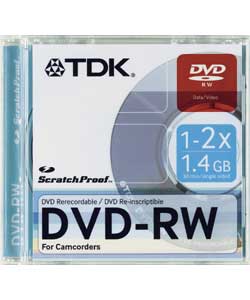 TDK 8 cm DVD-RW - 3 Pack