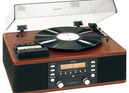 Teac LP-R500 Vinyl and Cassette Copy Station - Brown