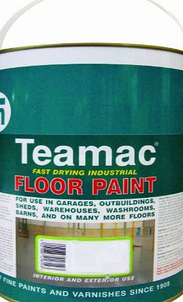 Teamac Industrial Floor Paint - Flint Grey - 5 Litre