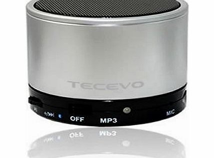 TECEVO S10 Portable Bluetooth Speaker With Handsfree, Built in TF Card (MicroSD) Reader, AUX In Port, 3W RMS Vibration Mini Stereo Speaker With Deep Bass