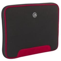 Z0307 Clam Styled Slip Case for 10.2 inch Laptop - Black/Red