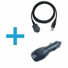 Techfocus Mitac Mio 168/338/339/558 USB Sync Cable & Car