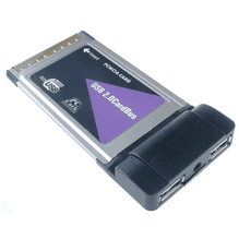 Techfocus USB 2.0 PCMCIA Cardbus PC Card 2 port