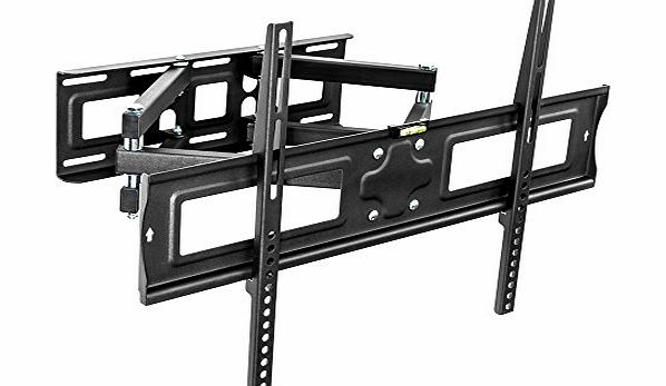 TecTake TV Wall Mount Bracket with cantilever arm tilt amp; swivel UP TO VESA 600x400 up to 70kg Distance to the wall 8-52cm FOR SAMSUNG LG PANASONIC PHILIPS TOSHIBA SONY etc 32-65 inch LED LCD PLASM