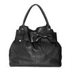 Bow Detail Leather Tote