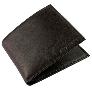 Brown Anville Leather Stud Wallet by