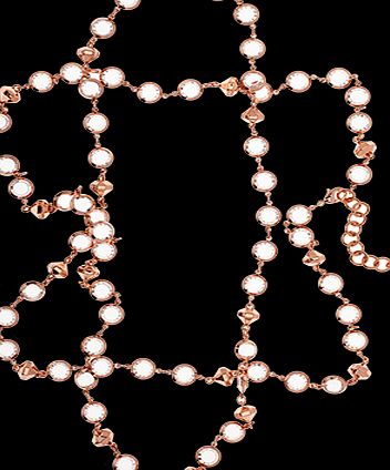Gemari Long Captured Crystal Necklace