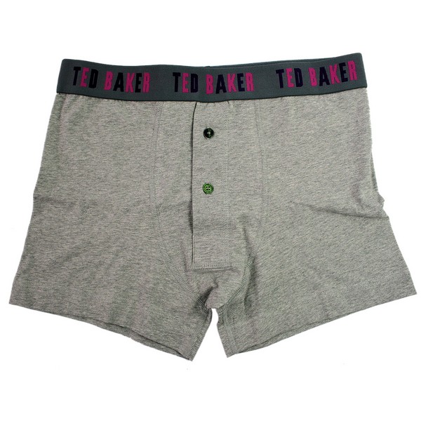 Grey Percie Fly Fronted Boxers by