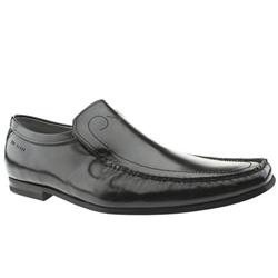 Male Antoine Leather Upper Slip on Shoes in Black, Brown