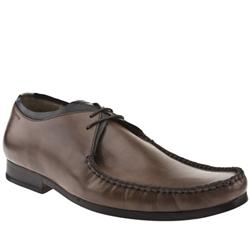 Ted Baker Male Ted Baker Ammi Leather Upper Lace Up Shoes in Dark Brown