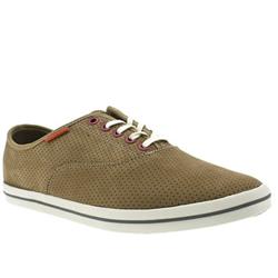 Male Ted Baker Edburg Nubuck Upper Lace Up Shoes in Stone