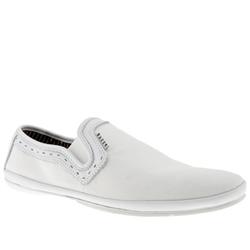 Ted Baker Male Ted Baker Nerin Fabric Upper Lace Up Shoes in White