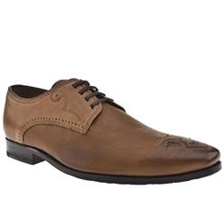 Male Ted Baker Stork Leather Upper Lace Up Shoes in Tan