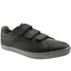 Male Ted Baker Surfer Leather Upper Lace Up Shoes in Black, White