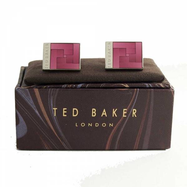 Ted Baker Mentat Cufflinks Pink