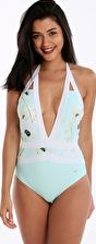 Ted Baker, 1295[^]277704 Pearly Petal Swimsuit - Mint