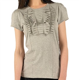 Womens Thallo T-Shirt With Pleated Bow