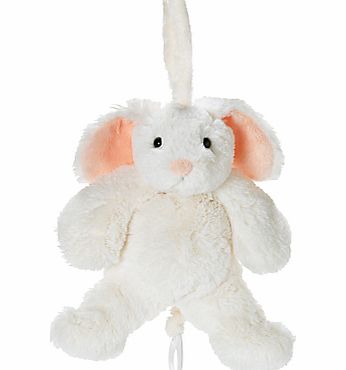 Lollan Bunny Musical Cot Toy, White