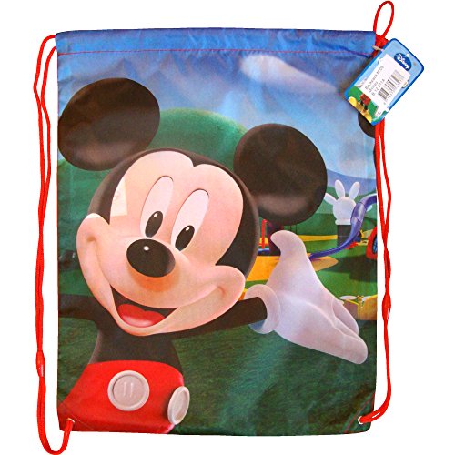 TeddyTs Boys & Girls Colourful Disney Drawstring Swim Gym Bag (Mickey Mouse)
