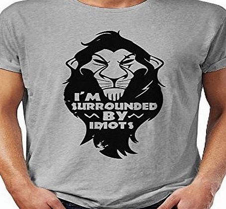teeshirts4u Lion King I Am Surrounded By Idiots Mens T-Shirt Large