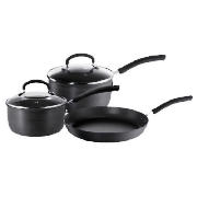 Hard Anodised 3pc Cookware Set