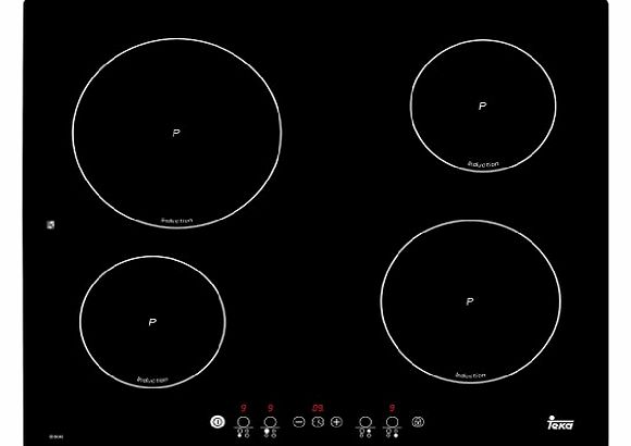 Teka Ib 6040 - Hob (Built-In, Electric, Glass, Touch, Front, 7200W) Black