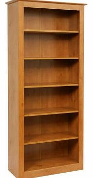 French Gardens Pine Wood Office 6 Shelf Book Case. Traditional Style Bookcase!