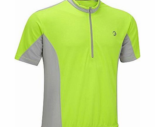 Tenn Coolflo Breathable Cycling Jersey - Short Sleeve - Hi-Viz Yellow/Grey 4XL