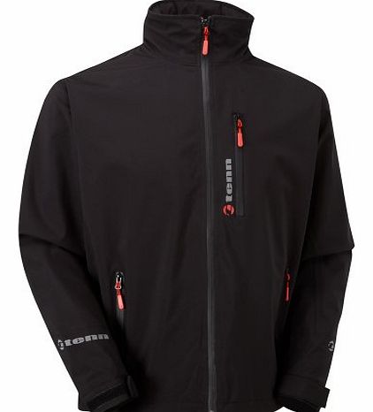 Tenn Swift Waterproof Cycling Jacket Black/Orange 3XL