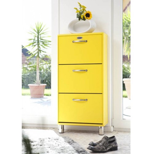 Malibu Shoe Cabinet in Yellow