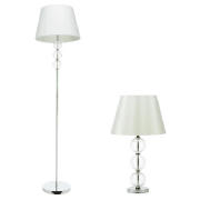 3 Ball Floor and Table Lamp set