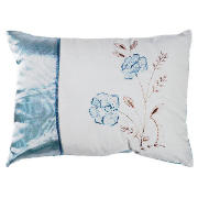 tesco Amiee Embroidered Cushion, Cloud