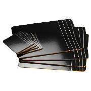 Black & White Scratched design placemats &