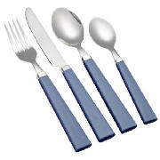 Tesco blue cutlery 16 piece