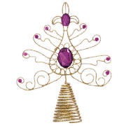 Tesco Bronze Tree Topper with gems