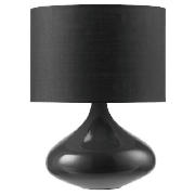 Tesco Ceramic Onion Lamp, Black