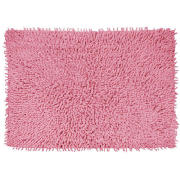Chenille Bath Mat, Dark Pink