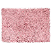 Tesco Chenille Bath Mat Rose