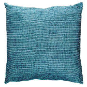 Tesco Chenille Cushion, Duck Egg