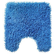 Tesco Chenille Pedestal Mat, New blue