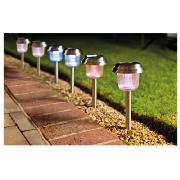 Tesco colour changing solar marker 6 pack