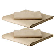 Double Fitted Sheet & Pair of Pillowcases,